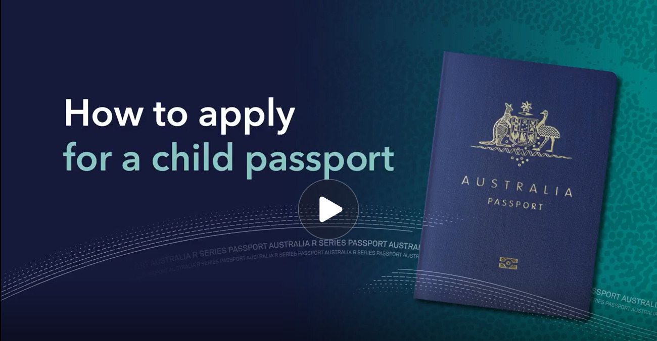 Thumbnail for the video 'How to apply for a child passport
