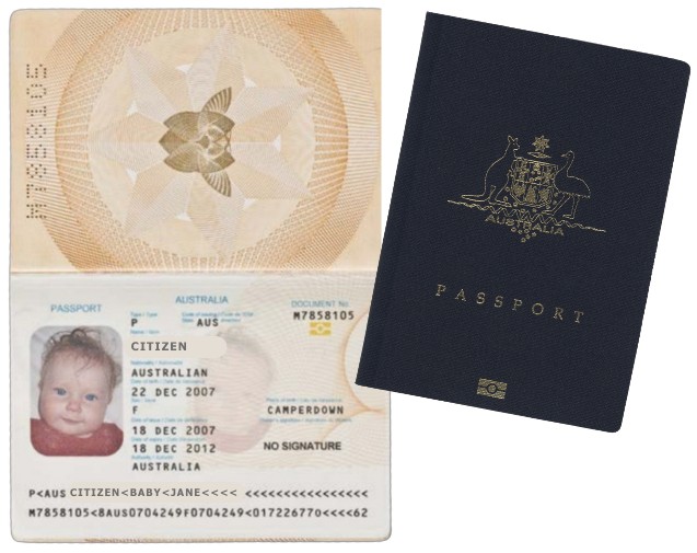 M Series passport from 2005
