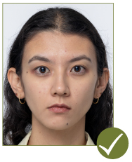 Image of acceptable passport photo