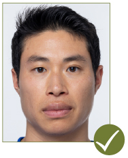 Image of acceptable passport photo