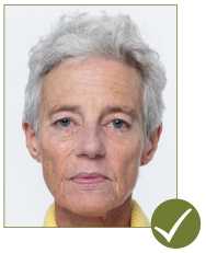 Image of acceptable passport photo