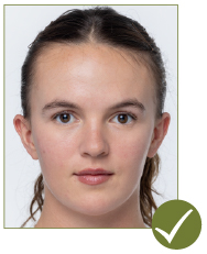 Image of acceptable passport photo