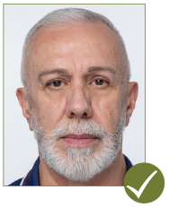 Image of acceptable passport photo